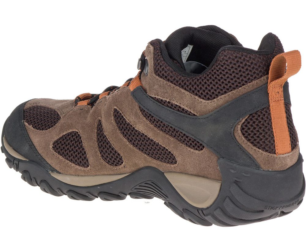 Merrell Hiking Boots Brown - Yokota 2 Mid Waterproof - Mens 08USOJAKZ